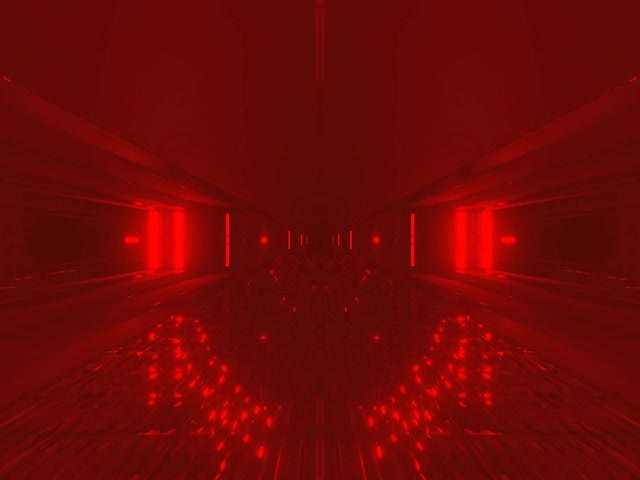 Túnel de Neón Rojo Vj Loop 4:3 Clásico 60fps Salvapantallas Suelo Punto Luminoso