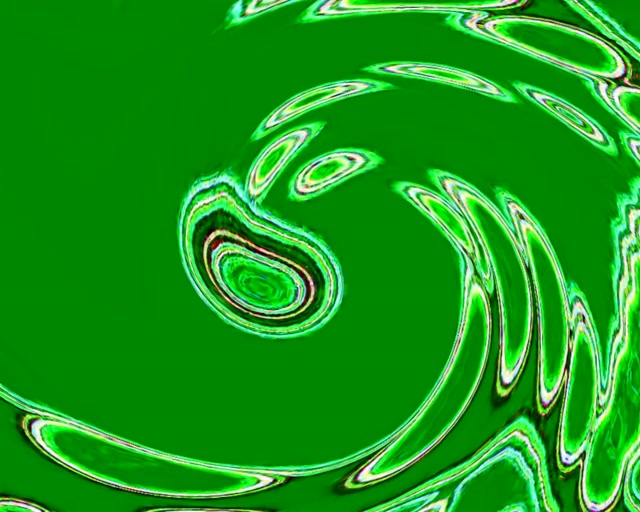 Túnel de Neón Vórtice Remolino Verde VJLoops 5:4 Industrial 60fps Salvapantallas