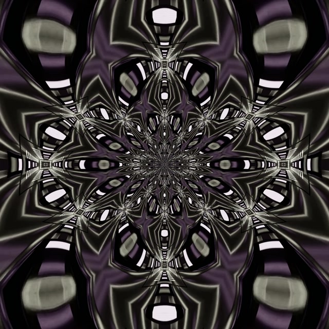 Túnel de Neón Mandala Fractal Vj Loop 1:1 Cuadrado 60fps Salvapantallas