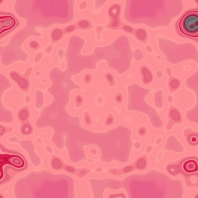 Túnel de Neón Rosa Caleidoscopio Blob VJLoops 1:1 Cuadrado 60fps Salvapantallas