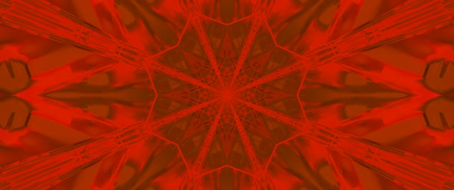 Túnel Neón Fractal Rojo Caleidoscopio Explosión Vj Loop 2.39:1 Cinemascope 60fps Salvapantallas