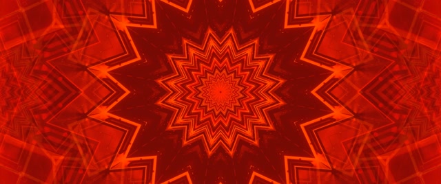 Túnel Neón Explosión Estrella Roja 2.39:1 Cinemascope 60fps Salvapantallas VJ Loop