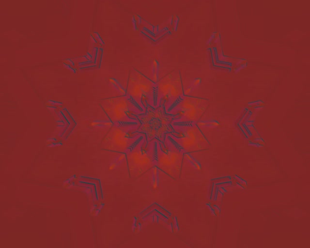 Túnel Neón Mandala Copo de Nieve Rojo Vj Loop 5:4 industrial 60fps salvapantallas