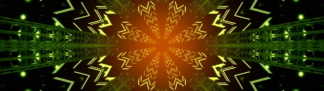 Túnel Neón Caleidoscopio Explosión VJ Loop 32:9 Super Ultrawide 60fps Protector de Pantalla