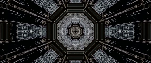 Túnel de Neón Octágono Salvapantallas 60fps 2.39:1 Cinemascope VJ Loop