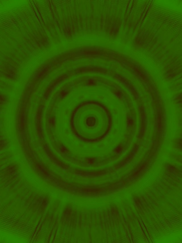 Túnel de Neón Ondas Verdes Vórtice VJ Loop 60fps Salvapantallas 3:4 iPad Portrait