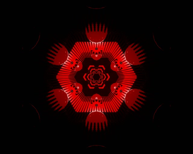 Túnel de Neón Mandala Fractal Explosión VJ Loop 5:4 Industrial 60fps Salvapantallas