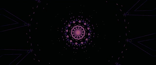 Túnel Neón Caleidoscopio Mandala VJLoops 2.39:1 Cinemascope 60fps Salvapantallas