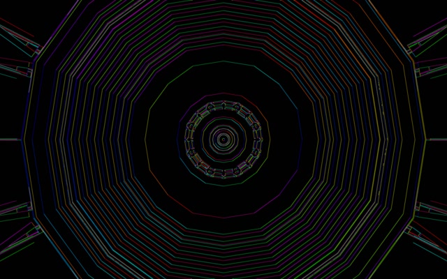 Neon Tunnel Spiraling Vortex Loop 16:10 MacBook 60fps Screensaver VJ