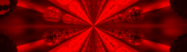 Túnel de Neón Fractal Rojo 32:9 Super Ultrawide 60fps Protector de Pantalla VJLoops