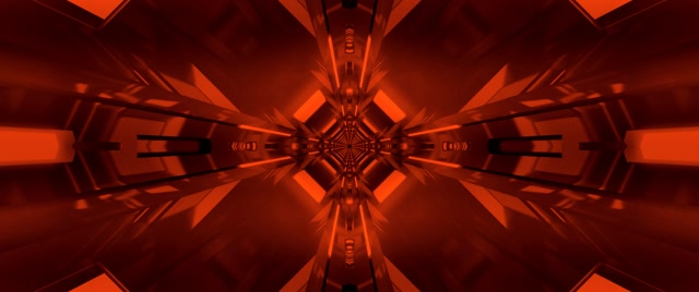 Túnel de Neón Rojo Caleidoscopio Fractal 2.39:1 Cinemascope 60fps Salvapantallas Vj Loop