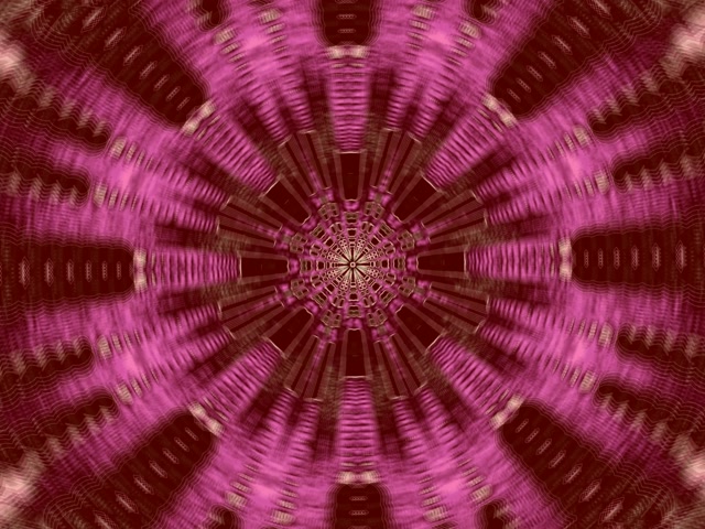 Túnel de Neón Estallido Caleidoscopio Rosa VJ Loop 4:3 Classic 60fps Salvapantallas