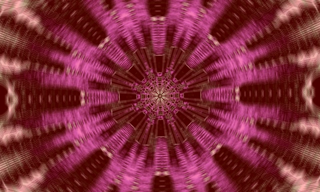 Túnel Neón Rosa Caleidoscopio Explosión VJLoops 5:3 Ancho 60fps Salvapantallas