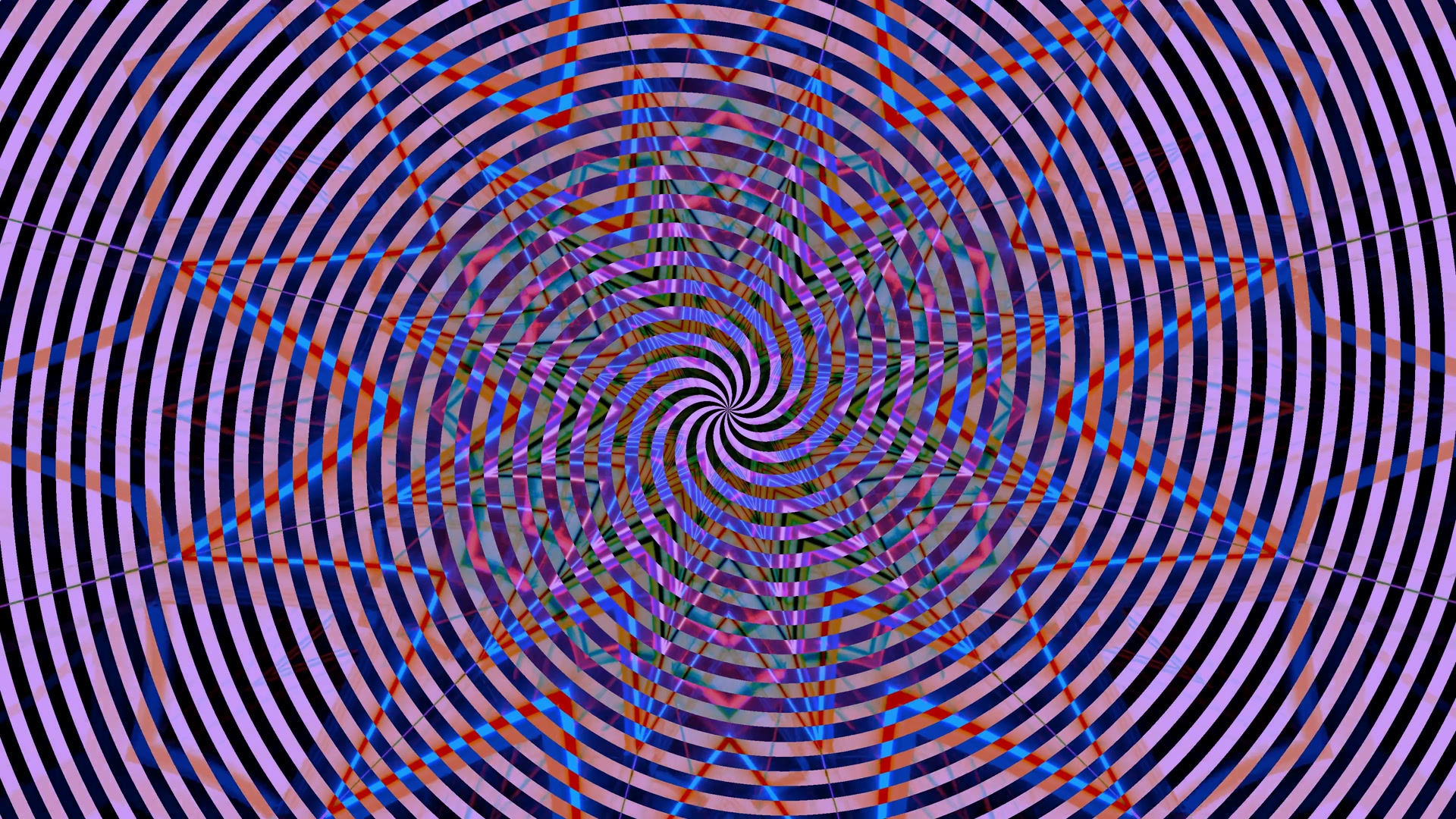 Neon Tunnel Vj Loop 4K UHD 60FPS Psychedelic Screensaver