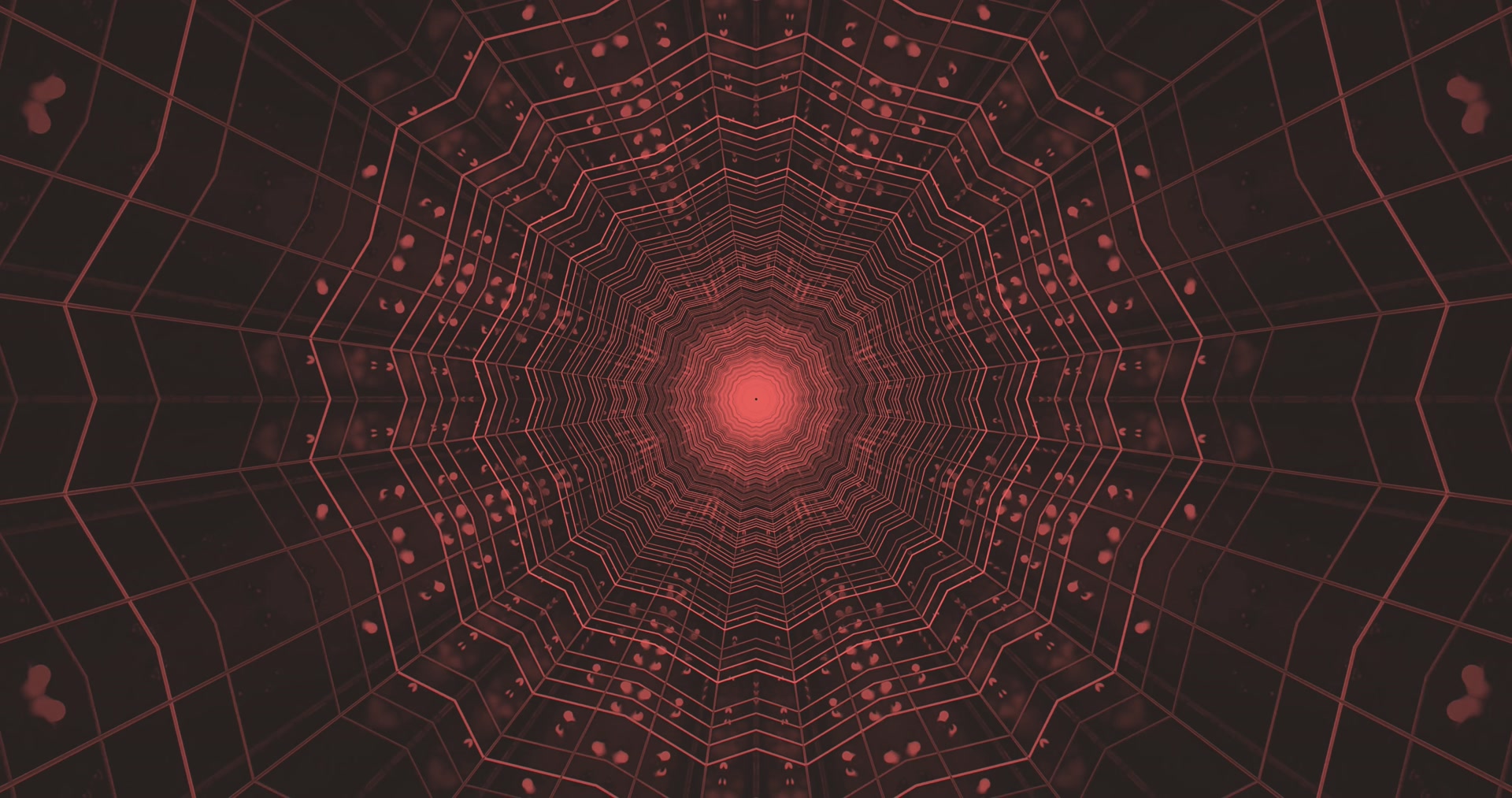 Red Neon Tunnel Kuvaraam 4K UHD 60fps VJ Loop PC Sülearvuti