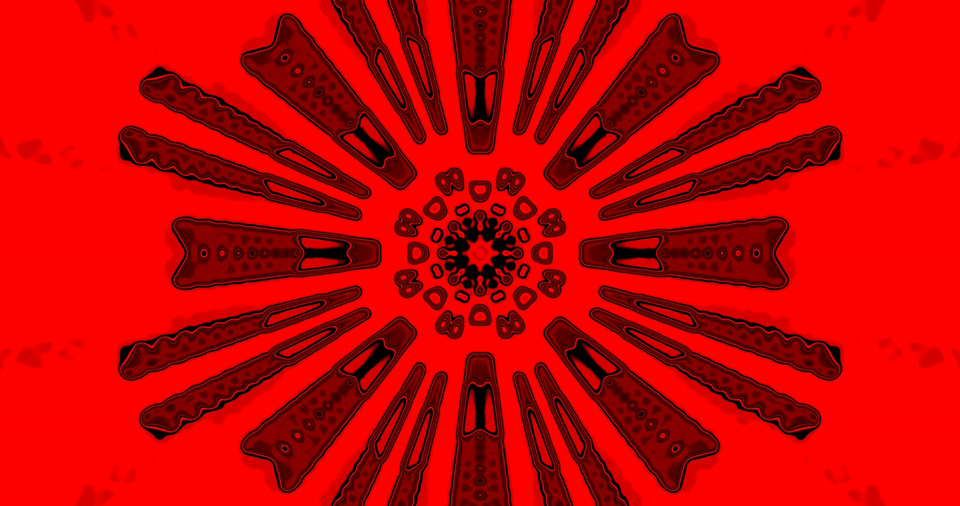 Red Neon Tunnel Screensaver 4K UHD 60FPS VJ Loop Animation