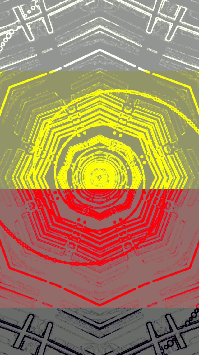 Neon Tunnel Hexagon Vortex VJ Loop 9:16 Reels 60fps Screensaver