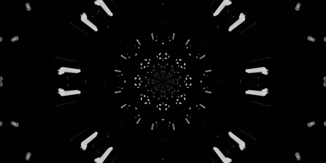 Neon Tunnel Fractal Kaleidoscope Burst Vj Loop 2:1 Univisium 60fps Screensaver