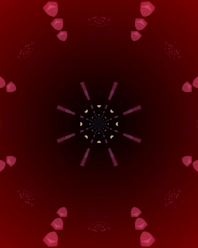 Radial Moon Phase Neon Tunnel VJ Loop 4:5 Instagram 60fps Screensaver