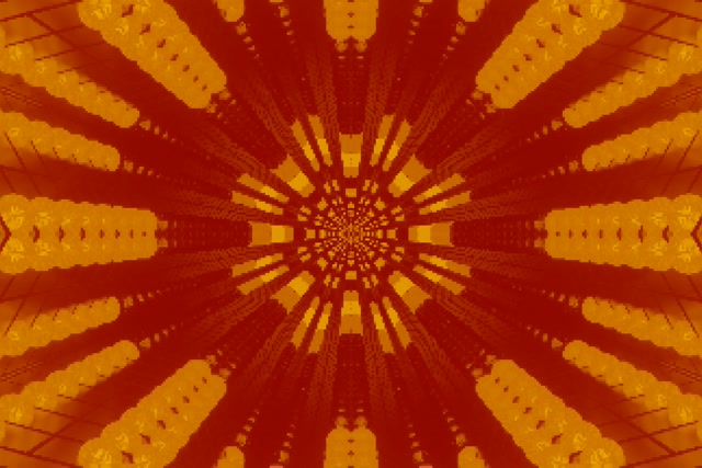 Neon Tunnel Radiant Sunburst Kaleidoscope VJ Loop 3:2 Surface 60fps Screensaver