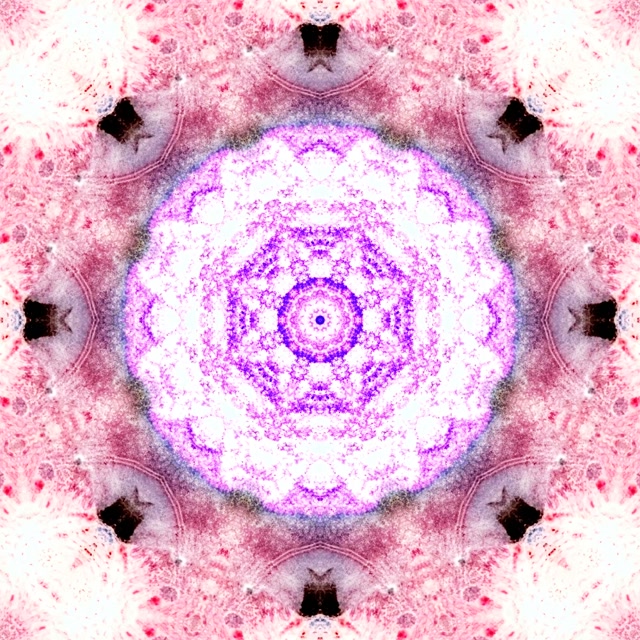 Roosa lilla neoon tunnel mandala ekraanisäästja 1:1 ruut 60fps VJ Loop