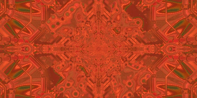 Red Kaleidoscope Neon Tunnel Vj Loop 2:1 Univisium 60fps Screensaver