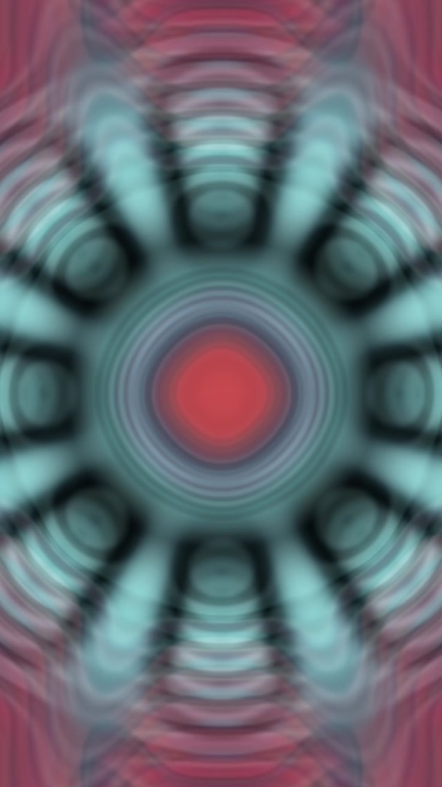 Pulsating Red Core Neon Tunnel | 9:16 Reels | 60fps VJ Loop Screensaver