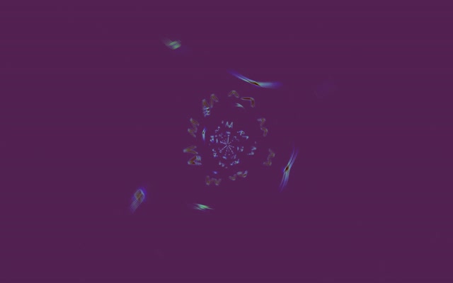 Neoon Tunnel Kaleidoskoop Plahvatus Lilla Roheline VJ Loop 16:10 Macbook 60fps Ekraanisäästja