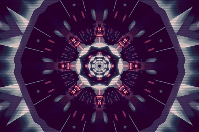 Neontunnel Kaleidoskoop Keeris Vj Loop 3:2 Surface 60fps Ekraanisäästja