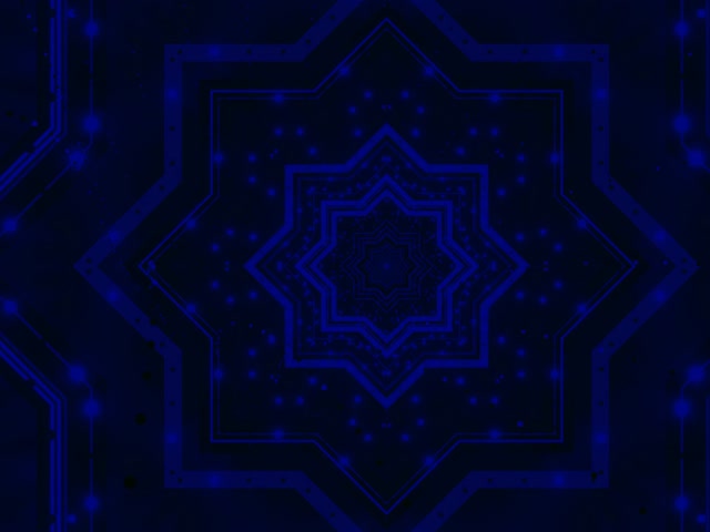 Neoon Tunnel Sinine Tähe Keeris 4:3 Klassikaline 60fps Ekraanisäästja Vj Loop