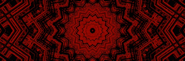 Punane Täht Kaleidoskoop Neoon Tunnel VJLoops 3:1 Triple Wide 60fps Ekraanisäästja