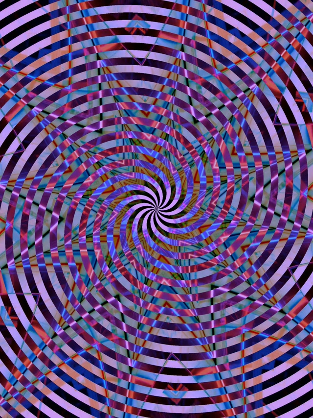 Neon Tunnel Spiraling Vortex 3:4 iPad Portrait 60fps VJ Loop Screensaver