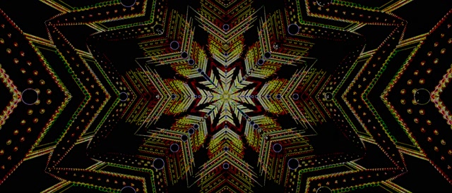 Neoon tunnel kaleidoskoop täht ekraanisäästja 21:9 ultralai 60fps VJ Loop