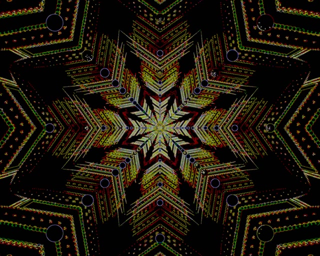 Neoon tunnel täht kaleidoskoop 5:4 tööstuslik 60fps ekraanisäästja VJ Loop