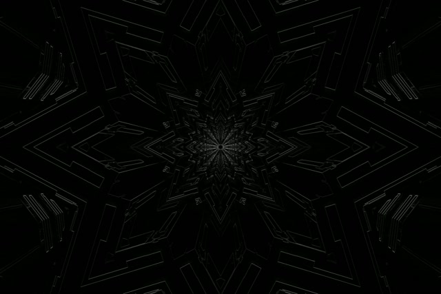 Neon Tunnel Tume Fraktaal Täht VJ Loop 3:2 Surface 60fps Ekraanisäästja