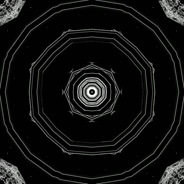 Neon Tunnel Dekagooni Keeris Ekraanisäästja 1:1 Square 60fps VJLoops