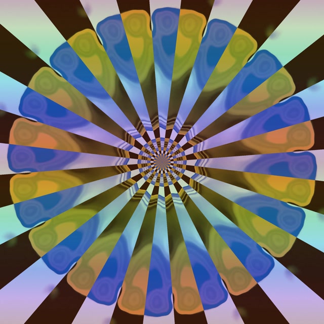 Neoon Tunnel Kaleidoskoop Spiraal 1:1 Ruut 60fps Ekraanisäästja VJLoops