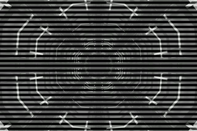 Neon Tunnel Kaheksanurk Võrgustik VJ Loop 3:2 Surface 60fps Ekraanisääst