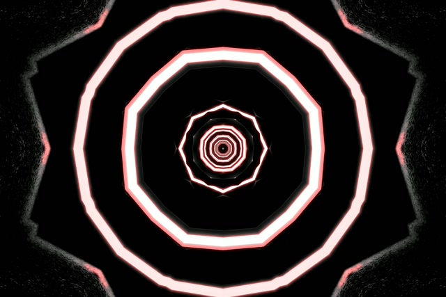 Neon Tunnel Kaheksanurga Keeris VJ Loop 3:2 Surface 60fps Ekraanisäästja