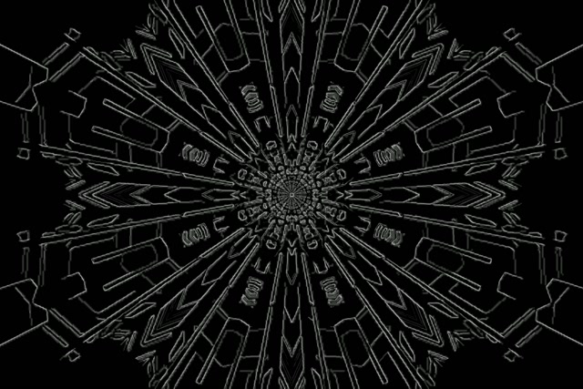 Neoon Tunnel Fraktaali Kaleidoskoopi Plahvatus VJLoops 3:2 Surface 60fps Ekraanisäästja