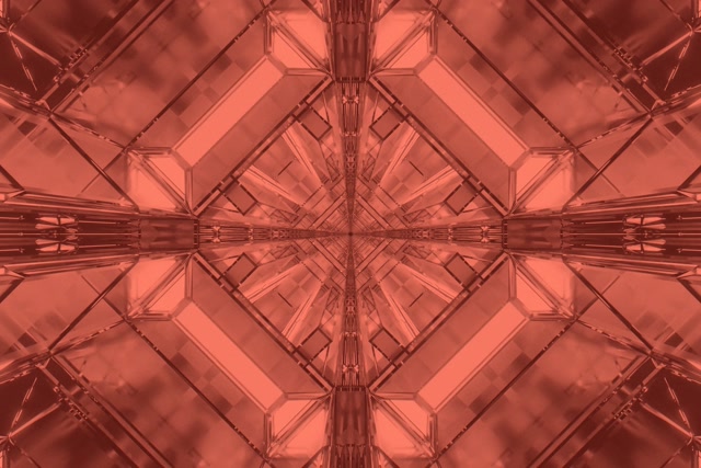 Neon Tunnel Punane Kaleidoskoop Täht Plahvatus VJ Loop 3:2 Surface 60fps Ekraanisääst