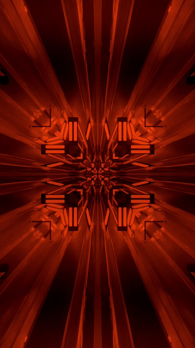 Punane Neon Tunnel Kaleidoskoop Plahvatus VJ Loop 9:16 Reels 60fps Ekraanisäästja
