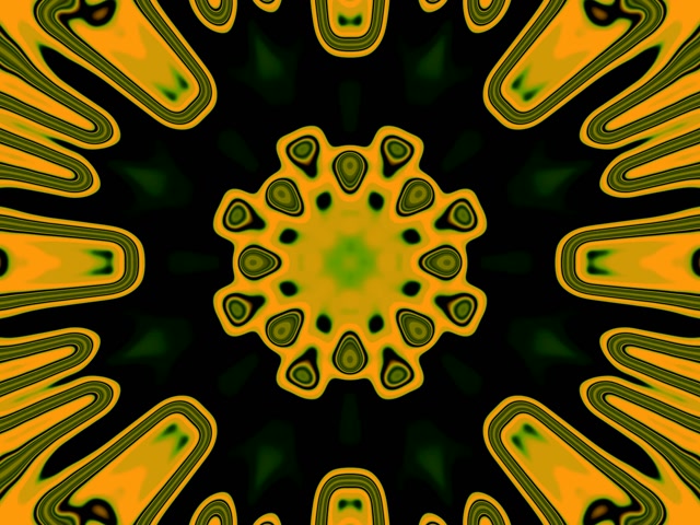 Neoon Tunnel Päevalille Kaleidoskoop 4:3 Klassikaline 60fps Ekraanisäästja VJ Loop