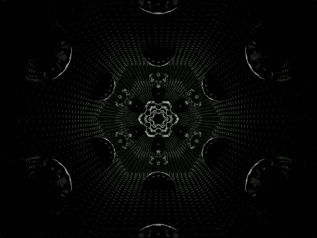 Neontunnel Fraktaal Kuusnurk Keeris 4:3 Classic 60fps Ekraanisäästja Vj Loop