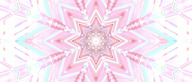 Neoon Tunnel Roosa Tähe Kaleidoskoop Vj Loop 21:9 Ultralaius 60fps Ekraanisäästja
