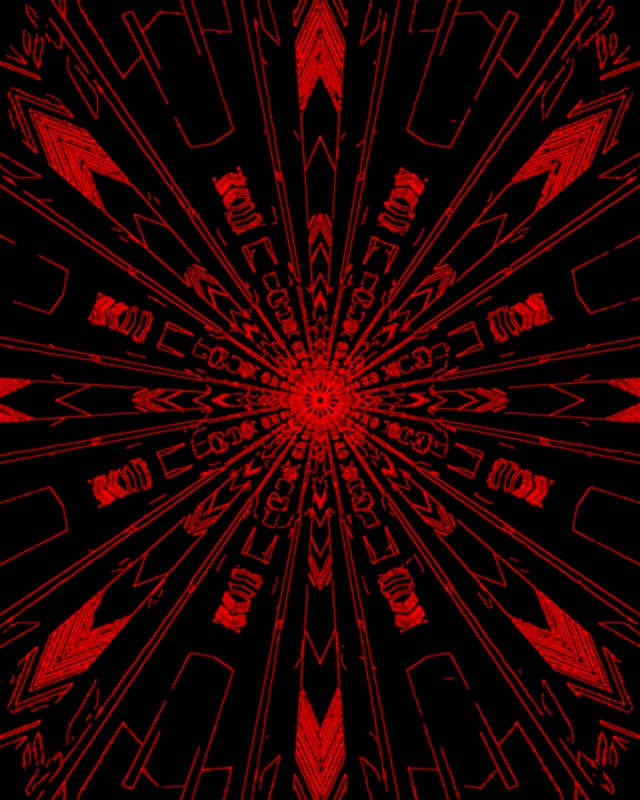 Neon Tunnel Roheline Fraktaal Kaleidoskoop Puhang VJ Loop 4:5 Instagram 60fps Ekraanisäästja