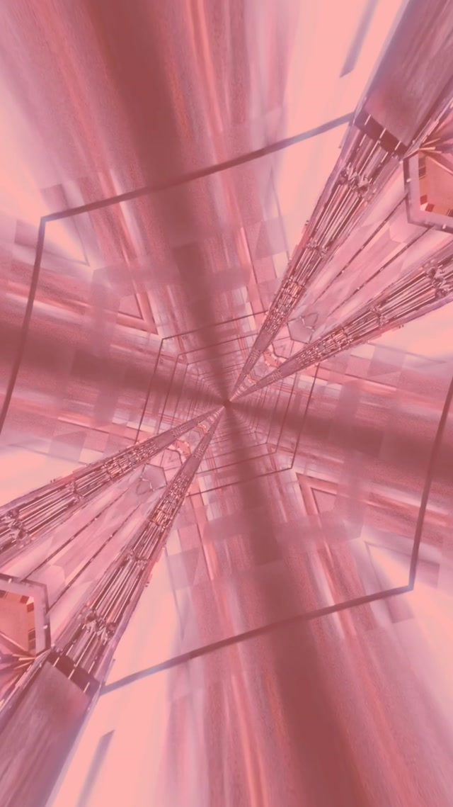 9:16 Reels Pink Fractal Neon Tunnel Radial Explosion 60fps Ekraanisäästja Live wallpaper
