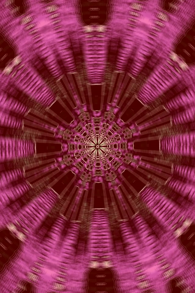 Neoon Tunnel Roosa Mandala Plahvatus Ekraanisäästja 2:3 Photo Portrait 60fps VJLoops