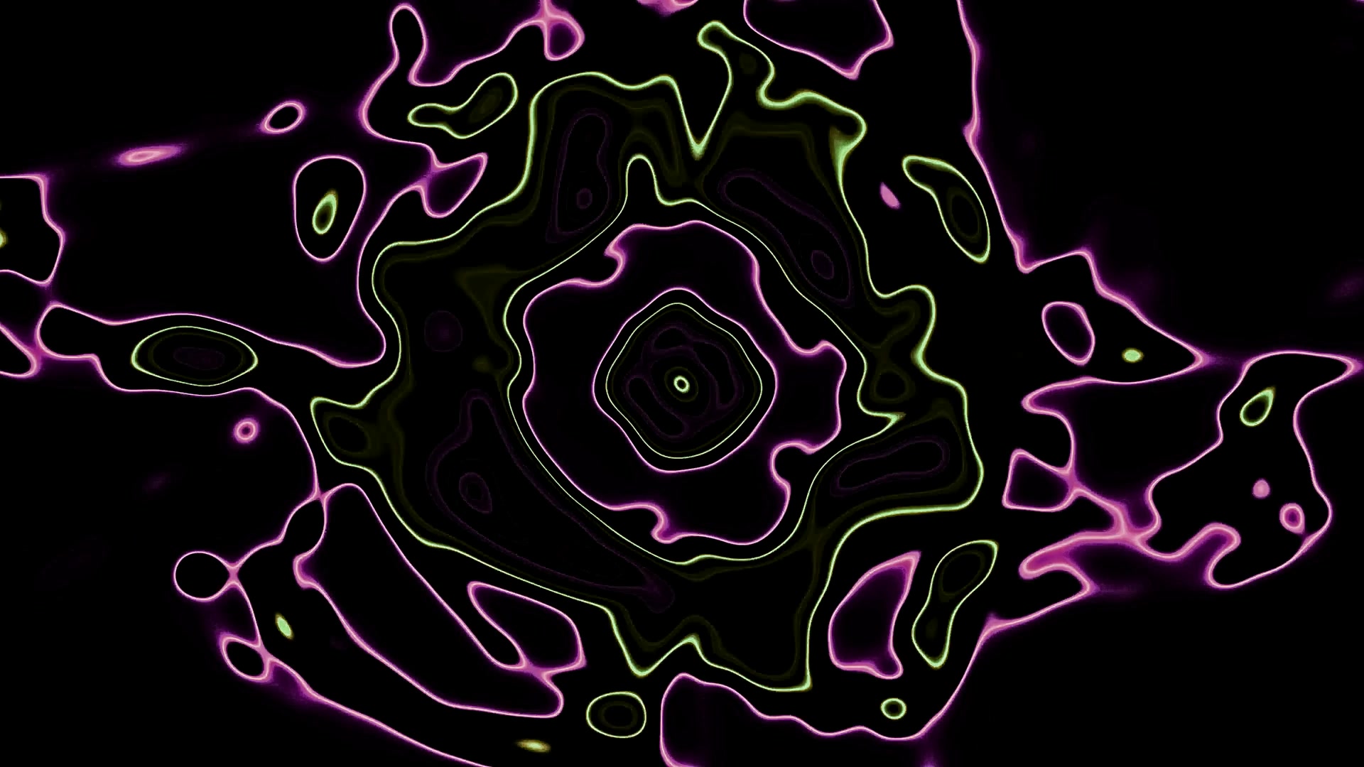 Neon Tunel Arrosa Berde Abstraktua Pantaila-babeslea 4K UHD 60fps VJLoops