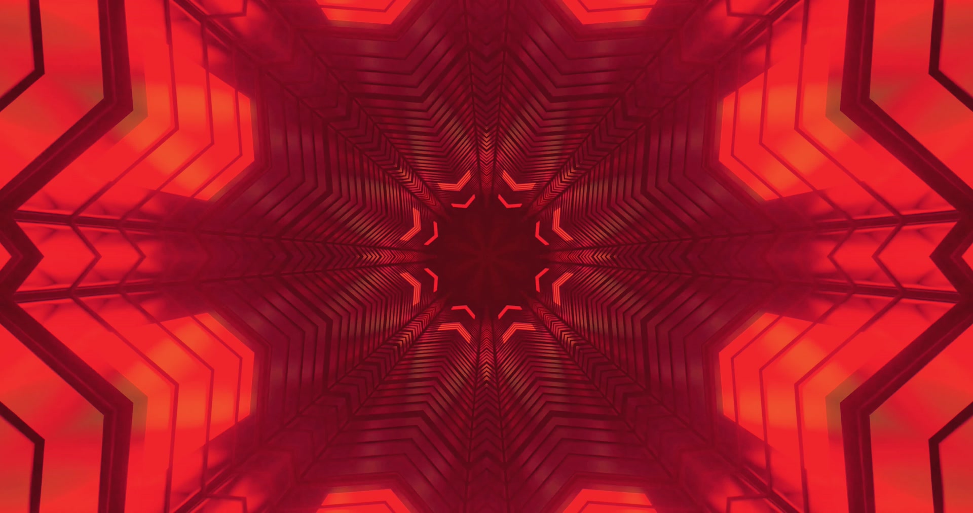 Gorri Neon Tunela Pantaila-babeslea 4K UHD 60fps VJ Loop